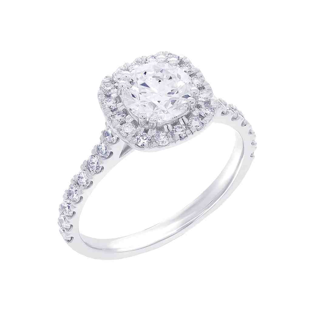 Round Brilliant Cut Lab Created Diamond Engagement Ring LR13000A